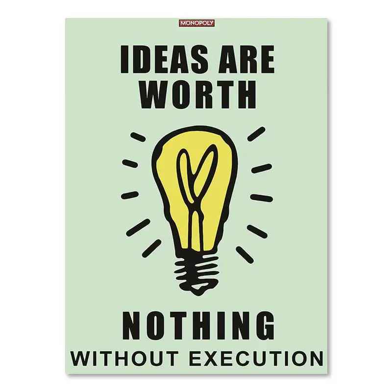 DecorBites™ Monopoly Millionaire Cartoon Canvas Wall Art