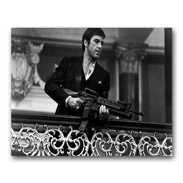 DecorBites™ "Scarface Tony Montana Canvas Wall Art Print"