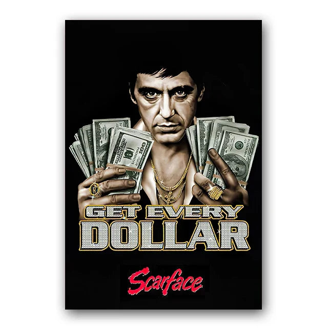 DecorBites™ "Scarface Tony Montana Canvas Wall Art Print"