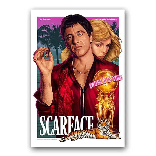 DecorBites™ "Scarface Tony Montana Canvas Wall Art Print"
