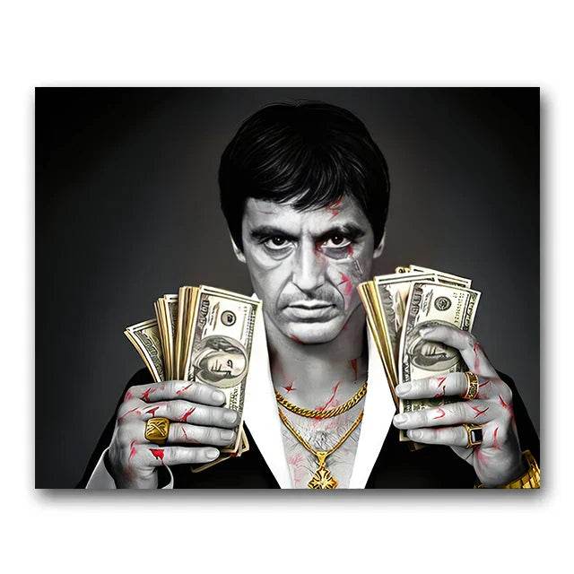 DecorBites™ "Scarface Tony Montana Canvas Wall Art Print"