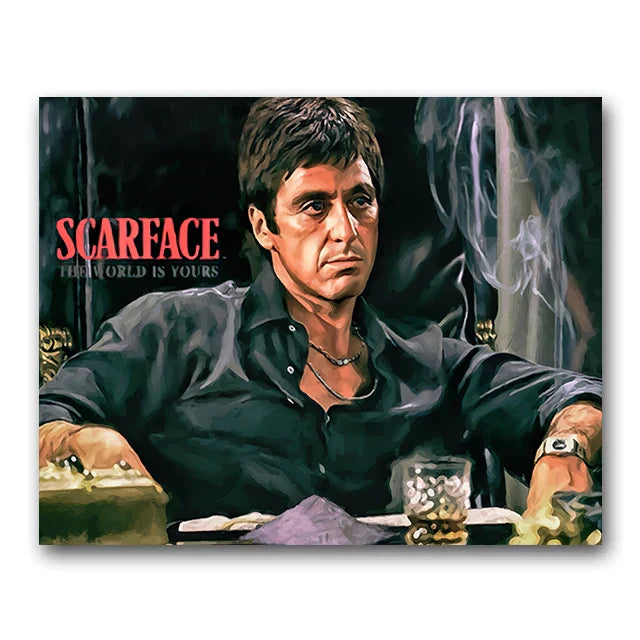 DecorBites™ "Scarface Tony Montana Canvas Wall Art Print"