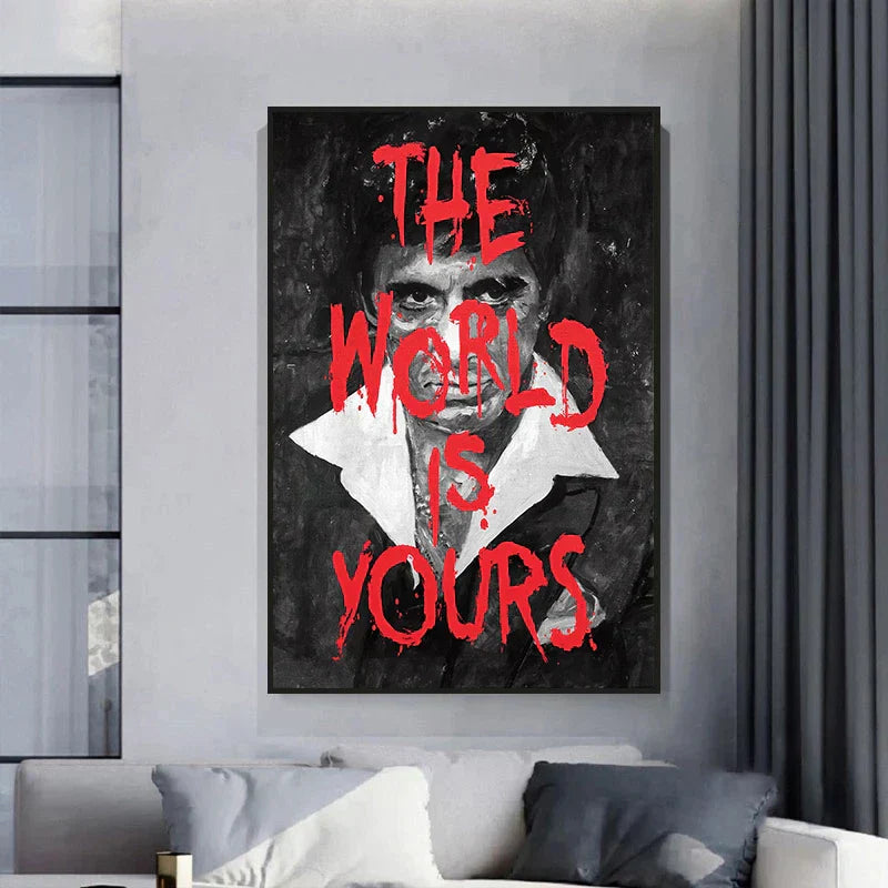 DecorBites™ "Scarface Tony Montana Canvas Wall Art Print"